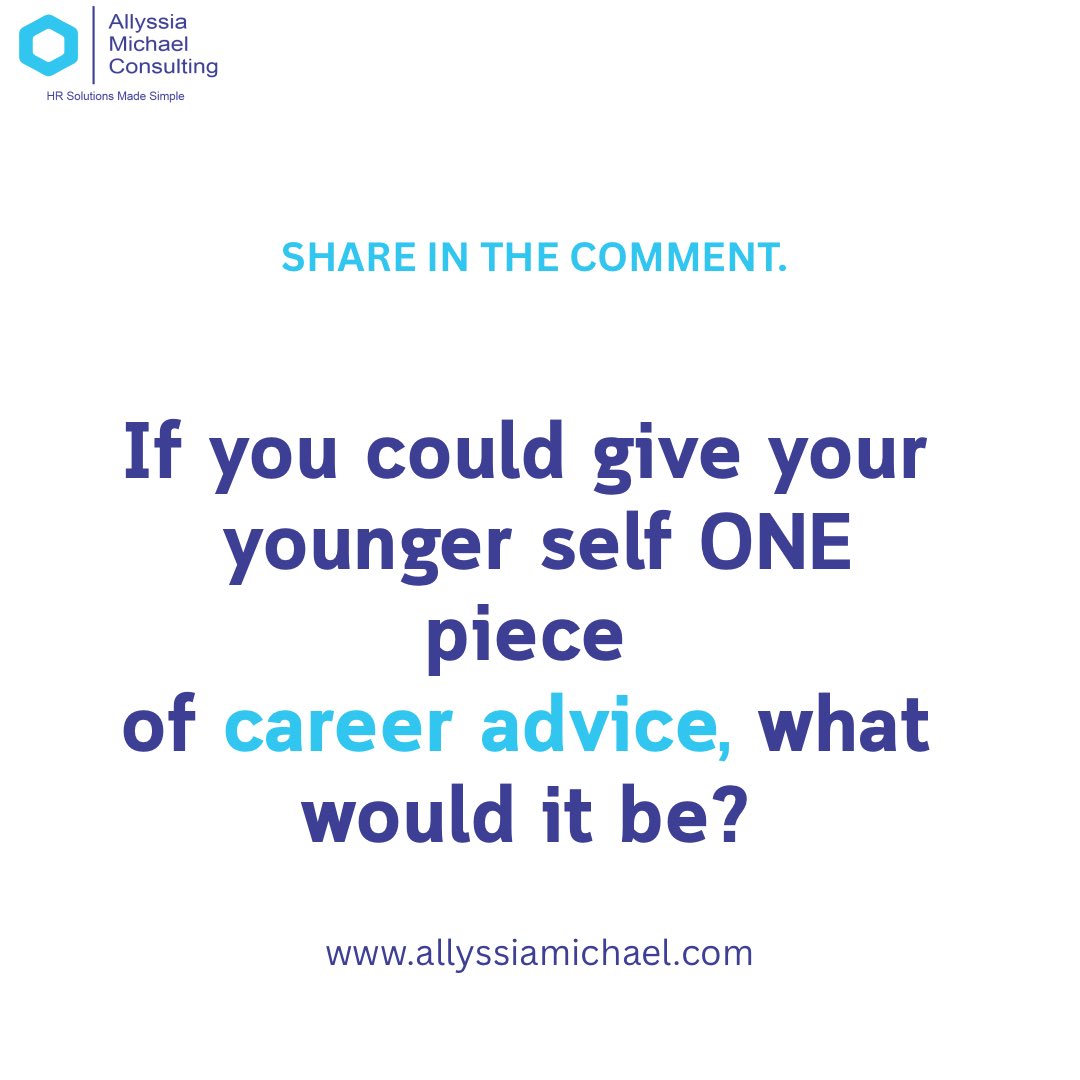 Allyssiamichael's tweet photo. Let’s take it back for a second…  
If you could give your younger self just ONE piece of career advice, what would it be? https://t.co/vNMFfzLNB7