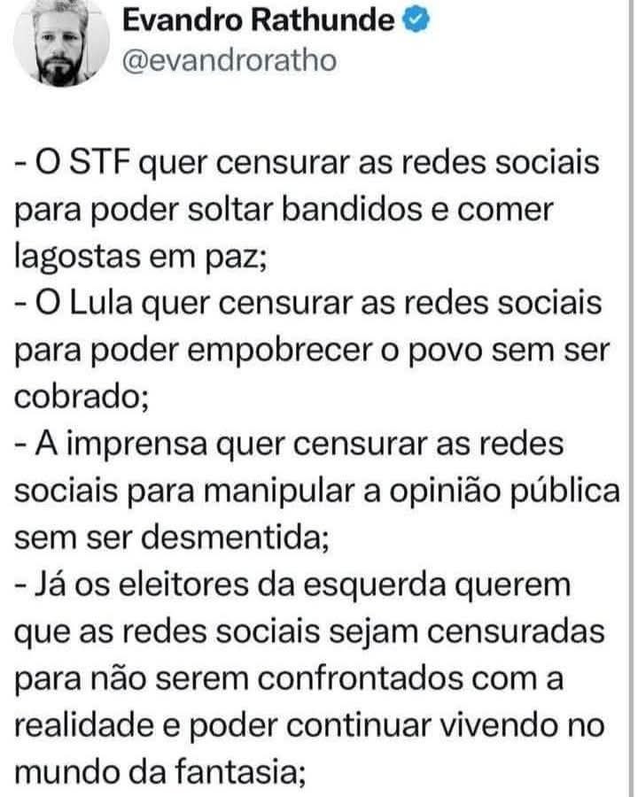 pmarcelo1972's tweet photo. Só li verdades. https://t.co/PmyhkO1Q95