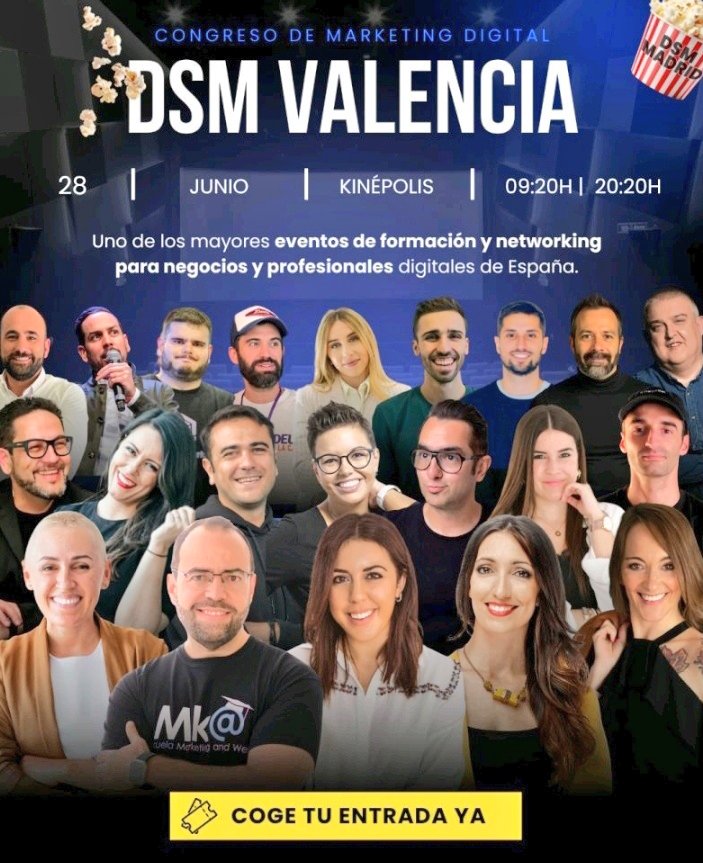aletecno (@aletecno) on Twitter photo 28 de junio DSM Valencia, organizado por <a href="/marketingandweb/">Marketing and Web</a>
#DSMValencia
Uno de los eventos de #marketing digital más🔝 del 2025 28 de junio DSM Valencia, organizado por <a href="/marketingandweb/">Marketing and Web</a>
#DSMValencia
Uno de los eventos de #marketing digital más🔝 del 2025