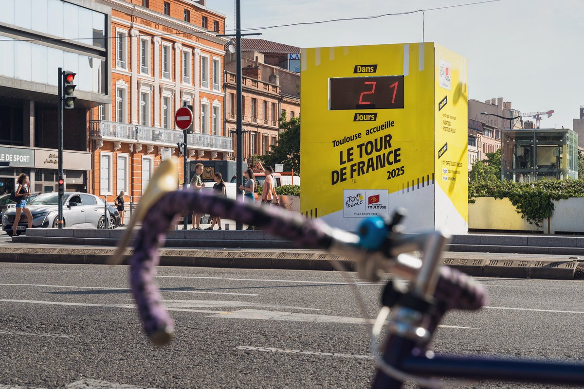 👀🟡 J-21 

Trois petites semaines avant le passage du #TDF2025 à Toulouse…