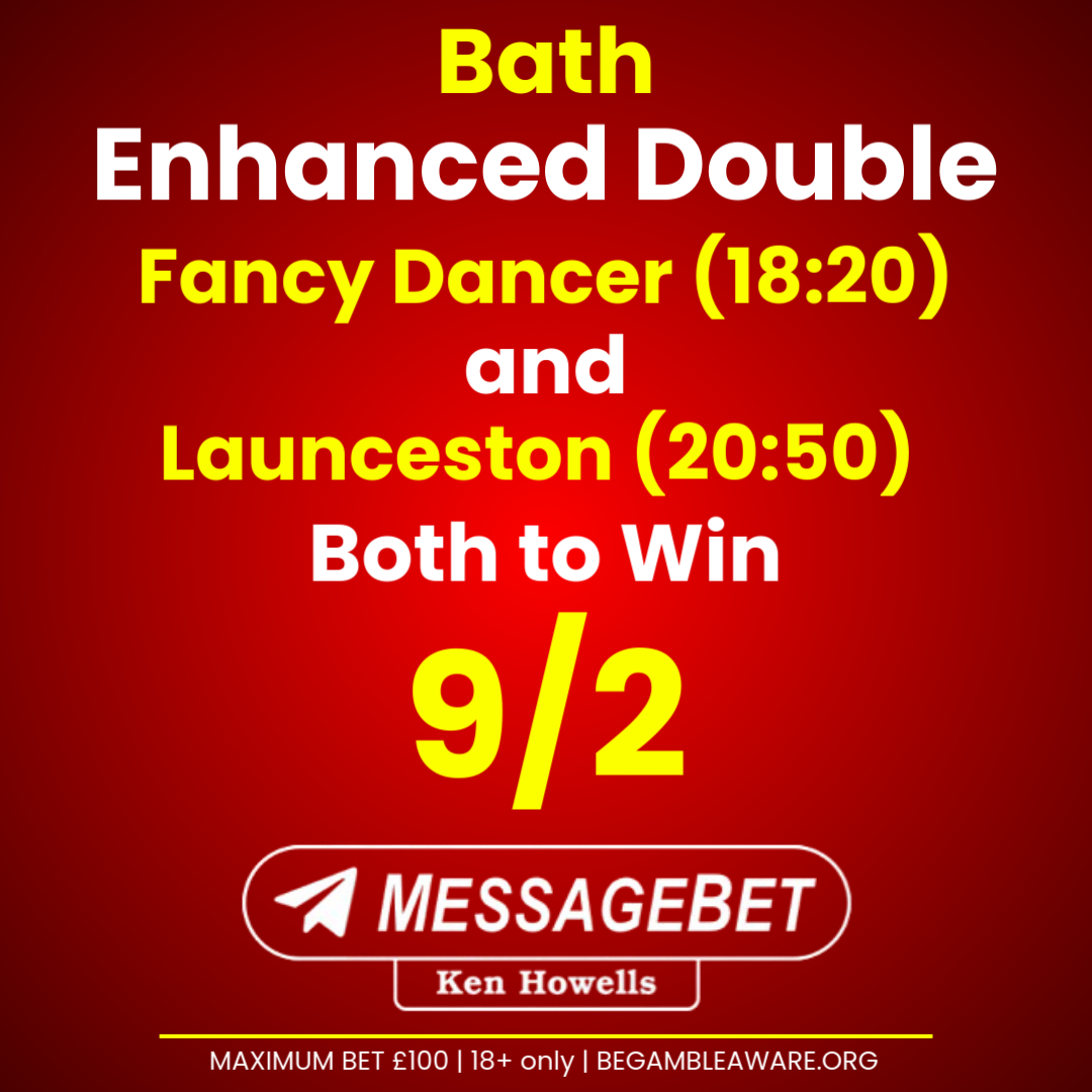 KenHowells_'s tweet photo. 💃 BATH ENHANCED DOUBLE! 💃
Fancy Dancer &amp; Launceston
BOTH TO WIN @ 9/2! 🏇✨
✅ Max stake £100
✅ New &amp; eligible customers
✅ 18+ only
⚠️ Gamble responsibly – https://t.co/JDRJyBjedo

🎯 Bet now: https://t.co/0ERzt372Co
#RacingBoost | #BathRaces | #BeGambleAware https://t.co/YBCKp4paQb