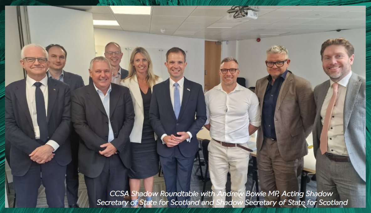 CCSA (@the_ccsa) on Twitter photo Yesterday, we were pleased to host a roundtable with <a href="/AndrewBowie_MP/">Andrew Bowie</a> as part of the Conservative Party's Policy Renewal Programme. CCSA CEO Olivia Powis + our members emphasised that CCUS protects + creates jobs, sparks innovation + enhances UK competitiveness.
Thank you to Yesterday, we were pleased to host a roundtable with <a href="/AndrewBowie_MP/">Andrew Bowie</a> as part of the Conservative Party's Policy Renewal Programme. CCSA CEO Olivia Powis + our members emphasised that CCUS protects + creates jobs, sparks innovation + enhances UK competitiveness.
Thank you to