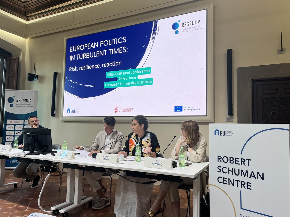 Ready for day 2 with a talk on EU politics in the post-truth era.👉

From the threat of social media on democracy (<a href="/IvaLitre/">Iva Nenadic</a>), to the rise of disinformation (Lars Rensmann), and growing attacks on science (<a href="/ilariacapua/">Ilaria Capua</a>), this session tackles the forces altering European politics.