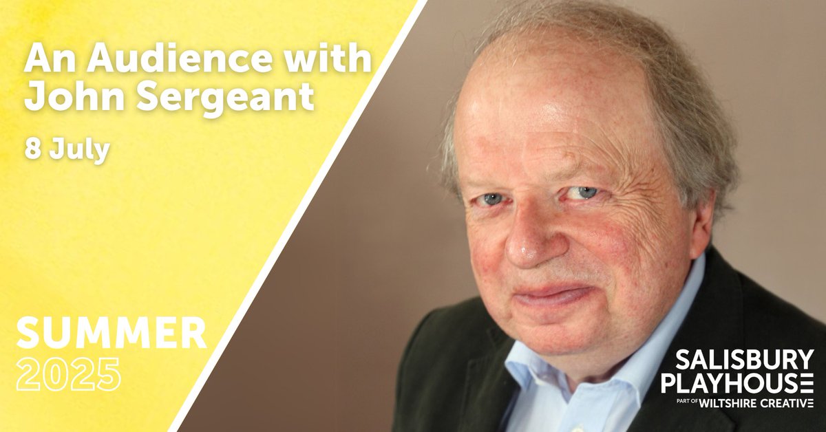 WiltshireCreative (@wiltscreative) on Twitter photo In just under a month, we get to welcome the former <a href="/BBCNews/">BBC News (UK)</a> Chief Political Correspondent, and former contestant on <a href="/bbcstrictly/">BBC Strictly ✨</a> - John Sergeant!
Come join us as we get to hear about his life!
📅 8 July
📍 Salisbury Playhouse
🔗 wiltshirecreative.co.uk/events/an-audi…
<a href="/CliveConway/">Clive Conway</a> In just under a month, we get to welcome the former <a href="/BBCNews/">BBC News (UK)</a> Chief Political Correspondent, and former contestant on <a href="/bbcstrictly/">BBC Strictly ✨</a> - John Sergeant!
Come join us as we get to hear about his life!
📅 8 July
📍 Salisbury Playhouse
🔗 wiltshirecreative.co.uk/events/an-audi…
<a href="/CliveConway/">Clive Conway</a>