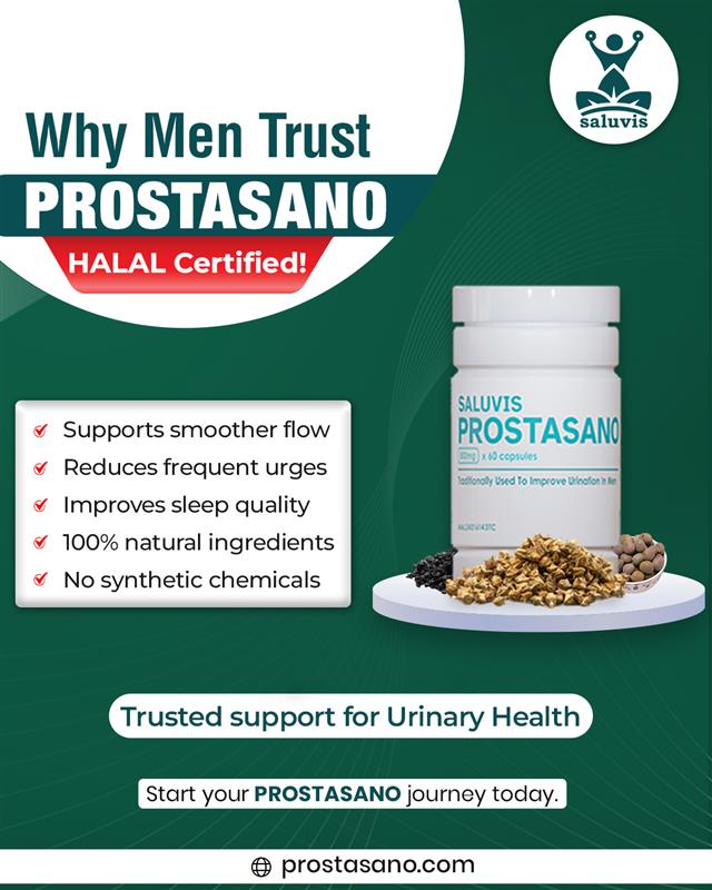 Prostasano's tweet image. Why Men Trust PROSTASANO
- Halal Certified
- 100% Natural Ingredients
- No Synthetic Chemicals

Trusted daily support for urinary wellness — naturally.
Start your PROSTASANO journey today.

#Prostasano #MensHealth #UrinarySupport #NaturalRemedies #HalalCertified #NoMoreFrequency