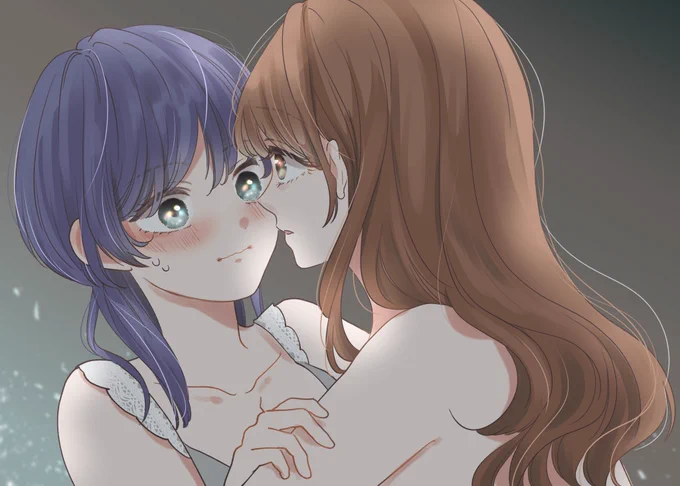 女の子初めてだから、痛かったら教えてね #創作百合 #百合の日