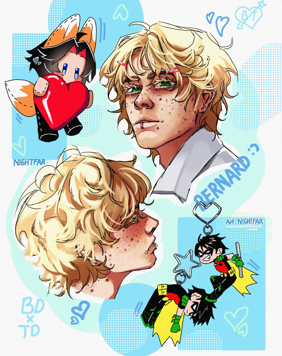 _NIGHTFAR_'s tweet photo. #bernarddowd #TimDrake #timbern 
Should i give him more piercings https://t.co/xYLuVUIv65