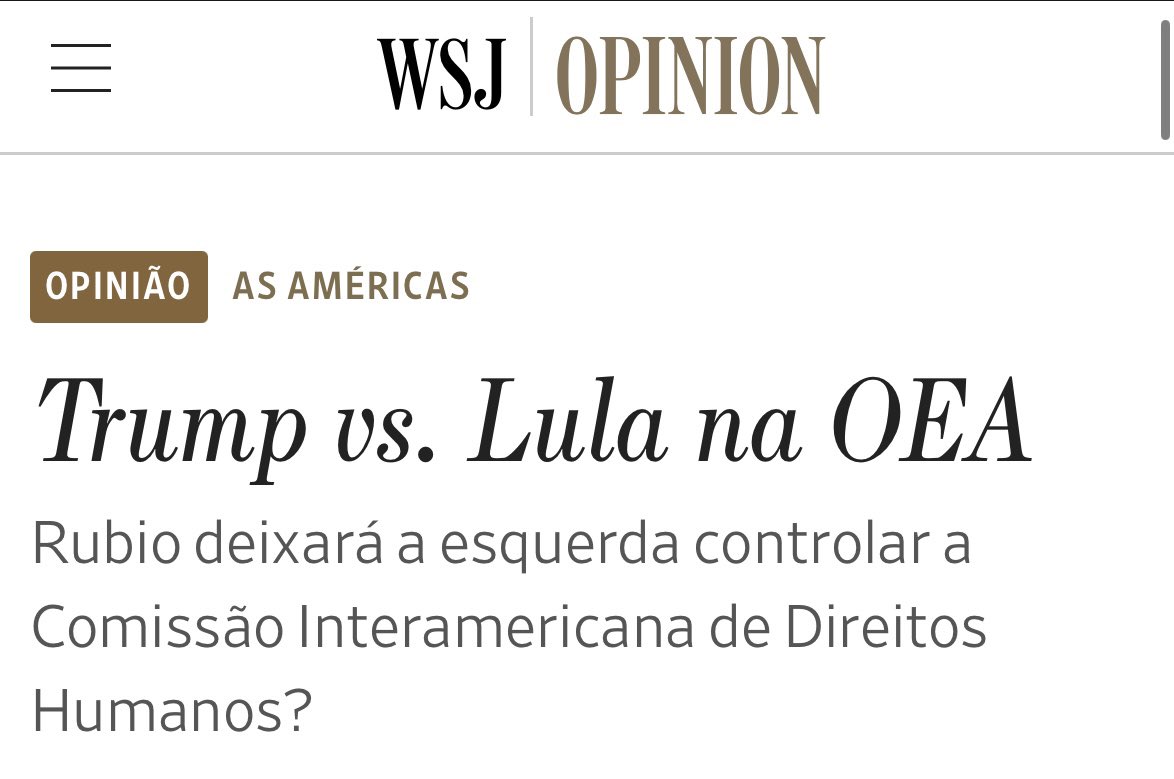 Ivan Kleber (@lordivan22) on Twitter photo Brasil 🇧🇷/EUA 🇺🇸: “O presidente brasileiro Luiz Inácio Lula da Silva, discípulo de Fidel Castro” diz colunista do “Wall Street Journal” <a href="/MaryAnastasiaOG/">MaryAnastasiaO'Grady</a> em seu artigo de opinião publicado no jornal.
Ela reporta que em Washington circula a informação que Lula está trabalhando Brasil 🇧🇷/EUA 🇺🇸: “O presidente brasileiro Luiz Inácio Lula da Silva, discípulo de Fidel Castro” diz colunista do “Wall Street Journal” <a href="/MaryAnastasiaOG/">MaryAnastasiaO'Grady</a> em seu artigo de opinião publicado no jornal.
Ela reporta que em Washington circula a informação que Lula está trabalhando