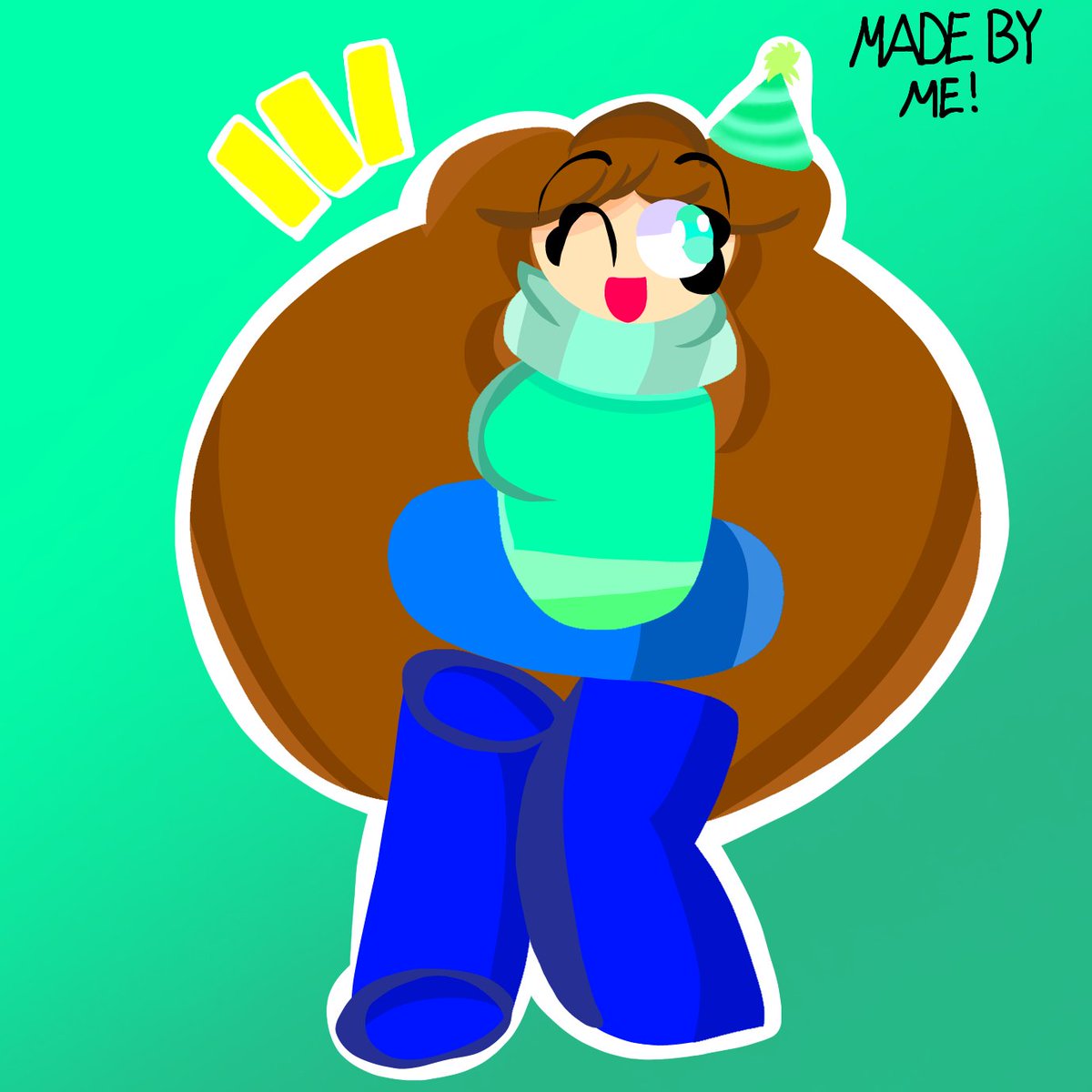 SabinaHora19763's tweet image. (Thirty-seventh time posting here!) A birthday art of Rindu! Happy birthday, Rindu! (Rindu was made by me!)