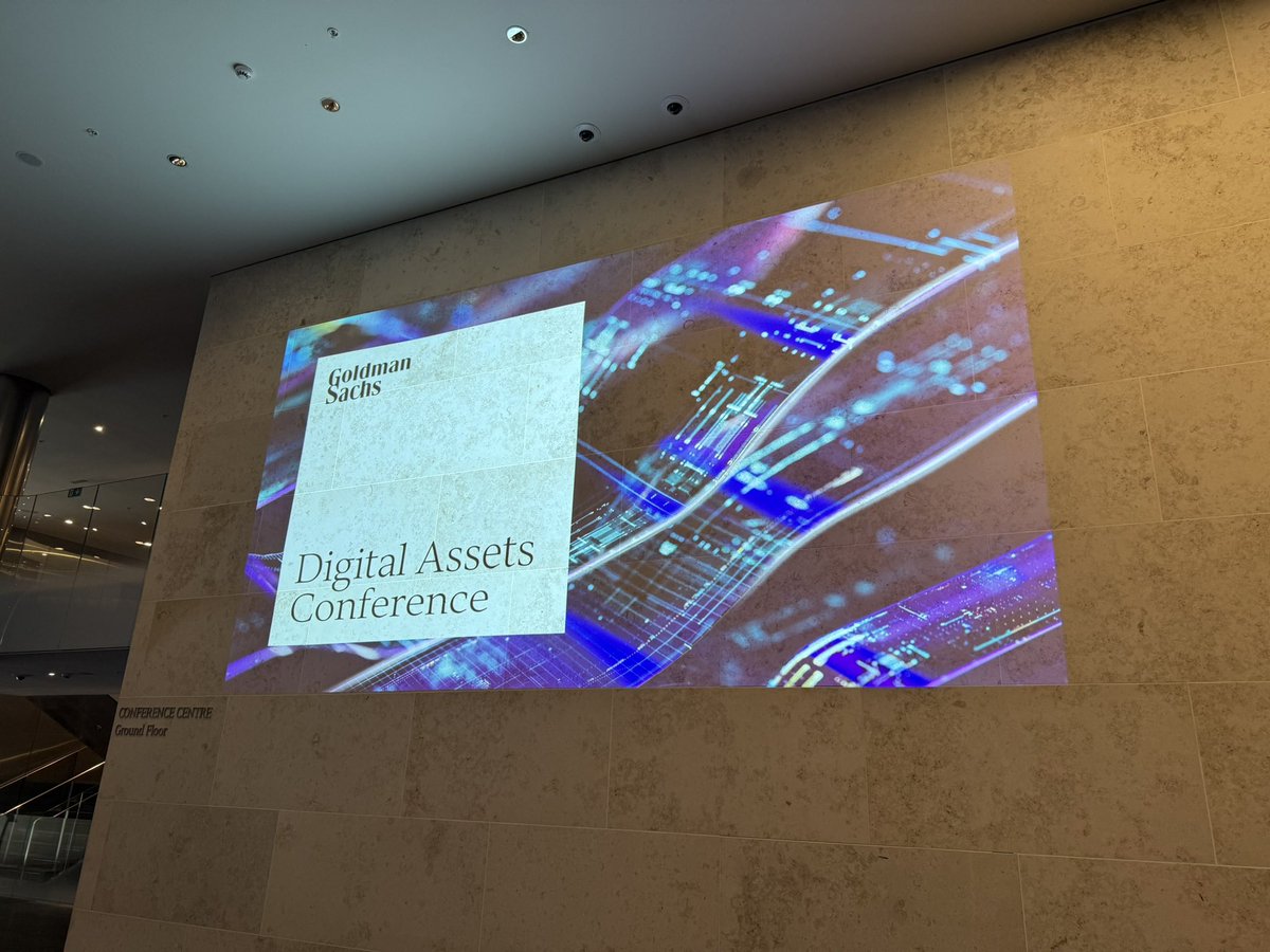 gverdian's tweet photo. Great Digital Assets conference at Goldman Sachs today. 

Traditional finance and institutions have wholly adopted digital finance, blockchains and tokens. 

2025 is the year the regulation is clear and institutions have entered the digital assets market. https://t.co/1BtBK4e15m