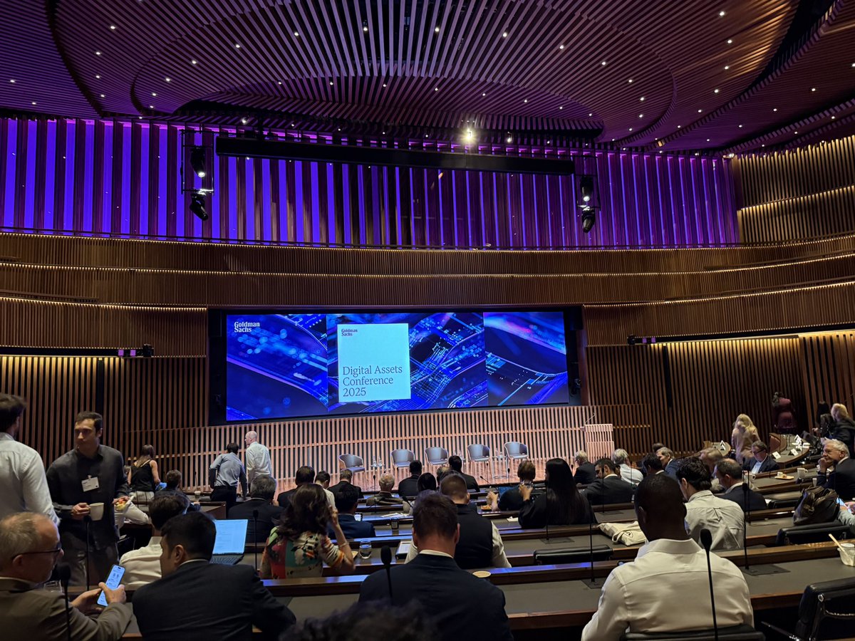 Great Digital Assets conference at Goldman Sachs today. 

Traditional finance and institutions have wholly adopted digital finance, blockchains and tokens. 

2025 is the year the regulation is clear and institutions have entered the digital assets market.