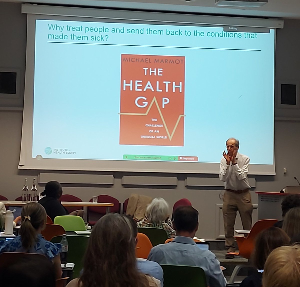 Prof Zoë Waller (@drzoewaller) on Twitter photo So lucky to have Sir Michael Marmot as our plenary speaker today. Someone who has had such an impact in healthcare, and is also a fantastic storyteller
#PAWeek25
<a href="/MichaelMarmot/">Sir Michael Marmot</a>
<a href="/School_Pharmacy/">UCL School of Pharmacy</a>
<a href="/UCLLifeSciences/">UCL Faculty of Life Sciences</a>
<a href="/PhrmAlliance/">PharmAlliance</a> So lucky to have Sir Michael Marmot as our plenary speaker today. Someone who has had such an impact in healthcare, and is also a fantastic storyteller
#PAWeek25
<a href="/MichaelMarmot/">Sir Michael Marmot</a>
<a href="/School_Pharmacy/">UCL School of Pharmacy</a>
<a href="/UCLLifeSciences/">UCL Faculty of Life Sciences</a>
<a href="/PhrmAlliance/">PharmAlliance</a>