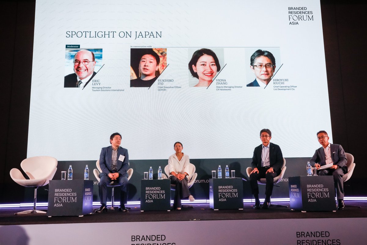 BRForum_'s tweet photo. Japan is rising as one of Asia’s top branded residence markets, offering huge potential and unique complexities. 
At #BRFAsia2025, Eric Levy (TSI) led a deep dive with GOYOH, C9 Hotelworks &amp; List Development, exploring buyer trends and regulations in the Japanese market. https://t.co/ZQZGNI1X3G
