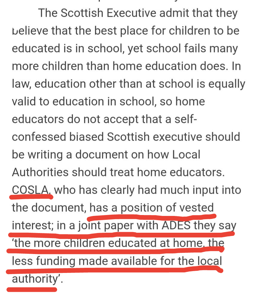 When Ross Greer was still in short trousers, home educators were resisting the authoritarian Scottish state. Those most vociferously opposed to #homeed are primarily #rentseeking #vestedinterests, and schools are now failing even more alarmingly than my commentary from 2001.