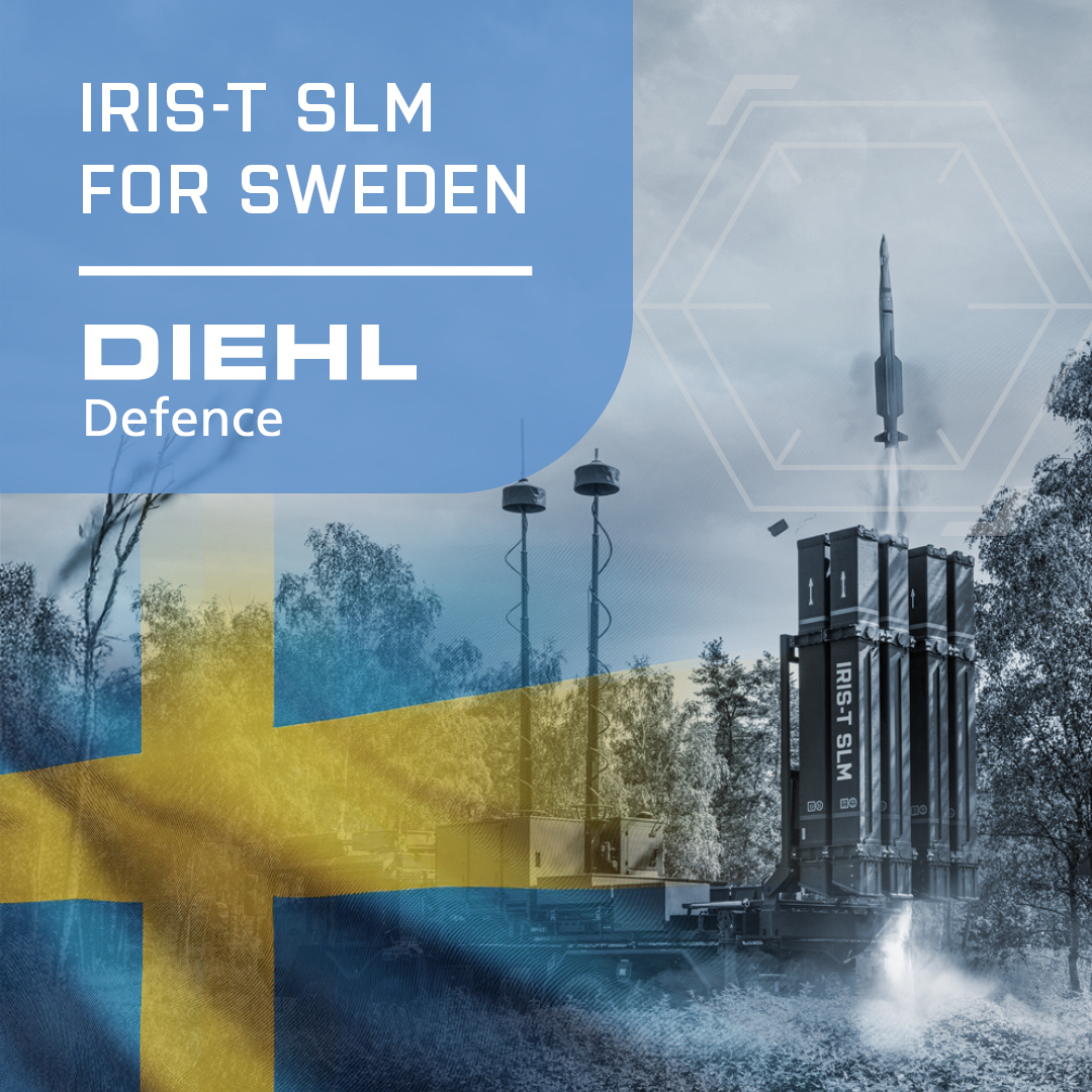 DiehlDefence's tweet image. Sweden becomes the latest of the 24 European Sky Shield Initiative (ESSI) countries, to opt for IRIS-T SLM as an element in its ground-based air defence armament.
Read the full press release: diehl.com/defence/en/pre…
#DiehlDefence #IRIST