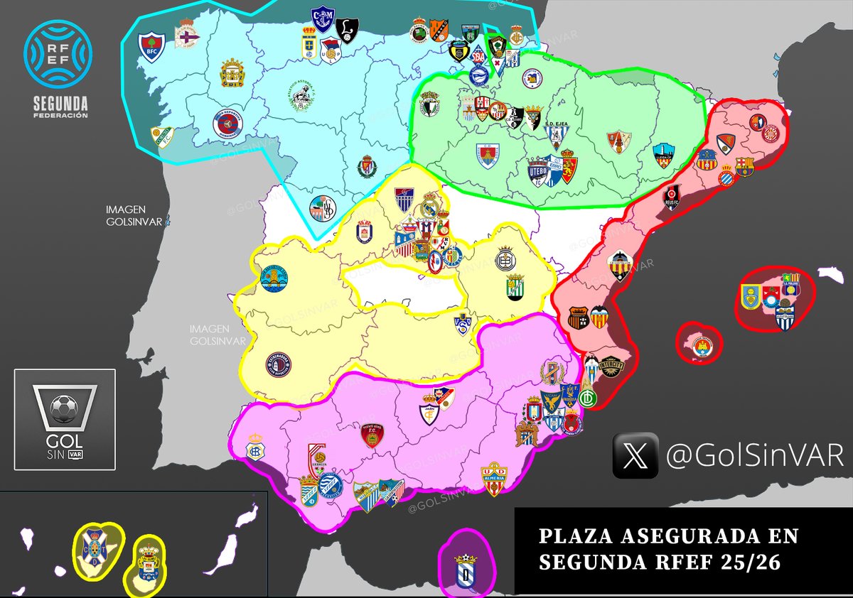 💣 Me llega esta propuesta de grupos en Segunda Federación que contaría con el apoyo de aproximadamente la mitad de territoriales.

ℹ️ <a href="/GolSinVAR/">⚽GOL SIN VAR ❌🖥️</a>