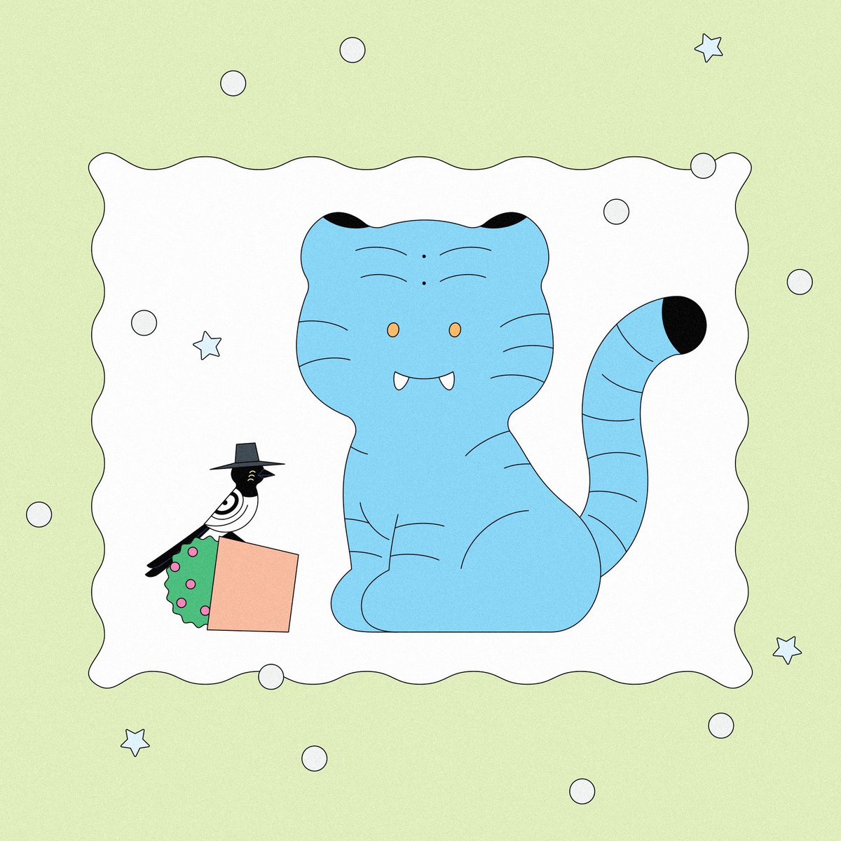 lovesummersnh's tweet image. 우리 호랑이 뚱쭝해요
#kpopdemonhunters
