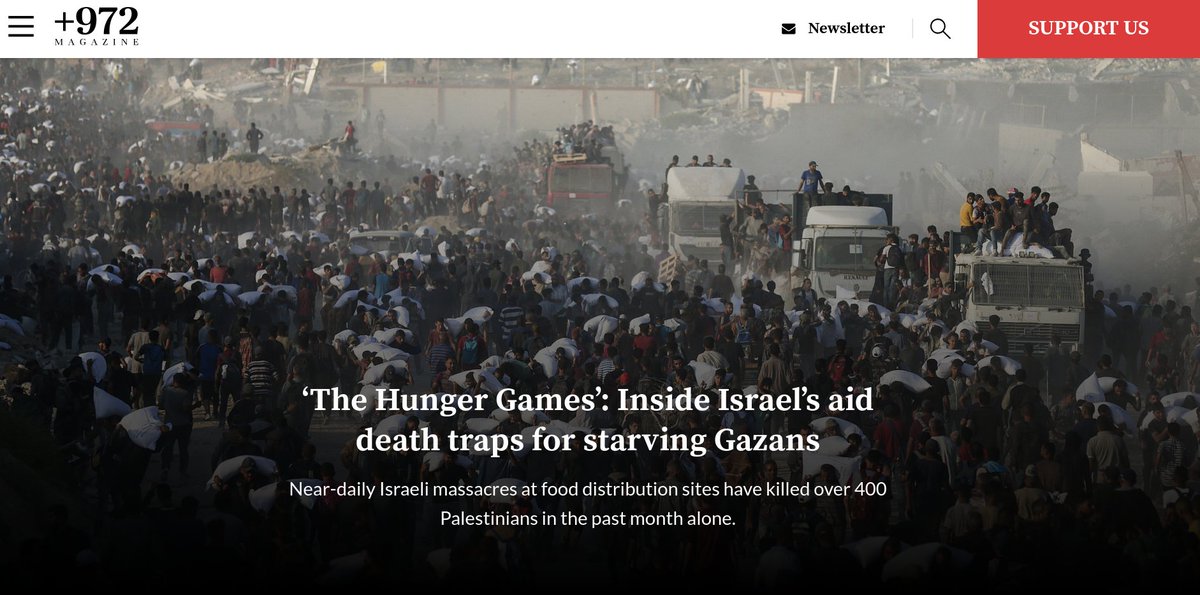 michele lancione (@michelelancione) on Twitter photo A must read <a href="/972mag/">+972 Magazine</a>
"Starving civilians gather in massive crowds, waiting for permission to approach. In many instances, Israeli troops have opened fire on the masses — and even during distribution itself — killing dozens as they try to collect a few kilos of flour or canned A must read <a href="/972mag/">+972 Magazine</a>
"Starving civilians gather in massive crowds, waiting for permission to approach. In many instances, Israeli troops have opened fire on the masses — and even during distribution itself — killing dozens as they try to collect a few kilos of flour or canned