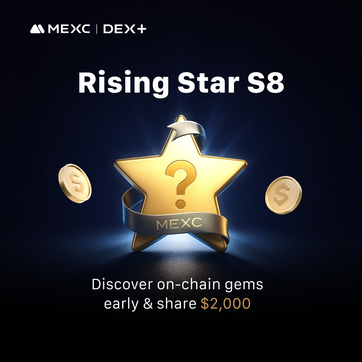 ⏰ Last Call - #MEXC DEX+ Rising Star Season 8 ends soon!

Only a few hours left to support your favorite on-chain projects 

🗓️ Ends: Jun 26, 10:00 (UTC)
📈 Your trades help tokens rise to #MEXC Spot &amp; Futures

👇 Trade now before it’s over:
mexc.com/rising-star?ut…

📘 More