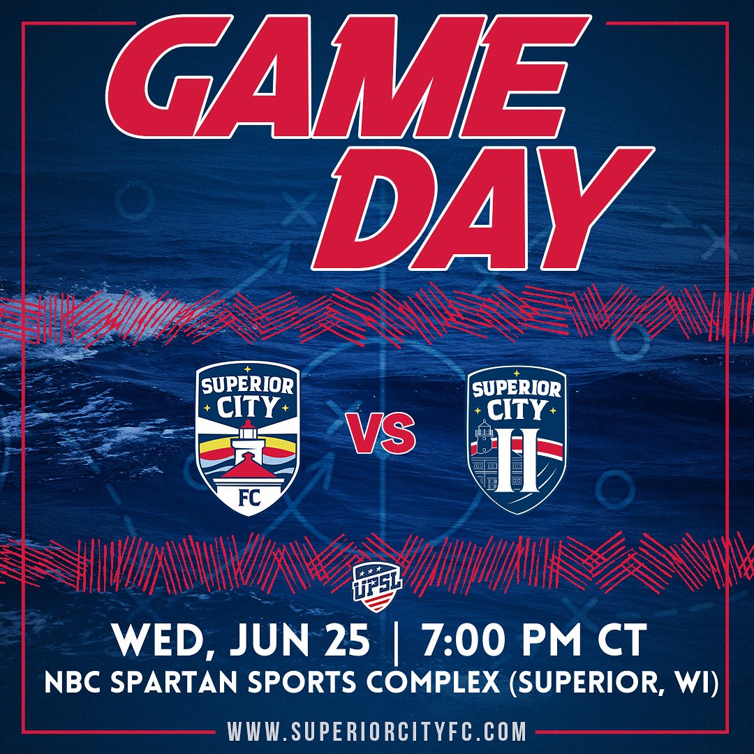 Youth Soccer Day is here!

Kids rocking their club’s jersey OR their local YMCA shirt get in for free 🤙🎟️

S.C.F.C Navy 🆚 S.C.F.C 2
⏰ 7:00 PM CT
📍NBC Spartan Sports Complex (Superior, WI)
🏆 Youth Soccer Day
🎥 <a href="/iFanTV/">iFan Sports Network</a>
🎟 $10 Adult, $5 Military/Kid/College