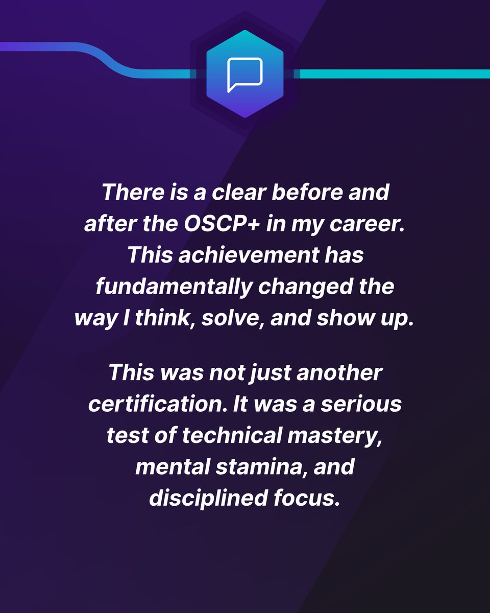offsectraining's tweet image. Congratulations, Bhosu Babu! 👏

To continue with our Try Harder monthly series, we're celebrating passionate individuals in the OffSec community who embody the spirit of #TryHarder. This month, we’re recognizing Bhosu, who just became OSCP+ certified 🏆🐉

Bhosu, we applaud your