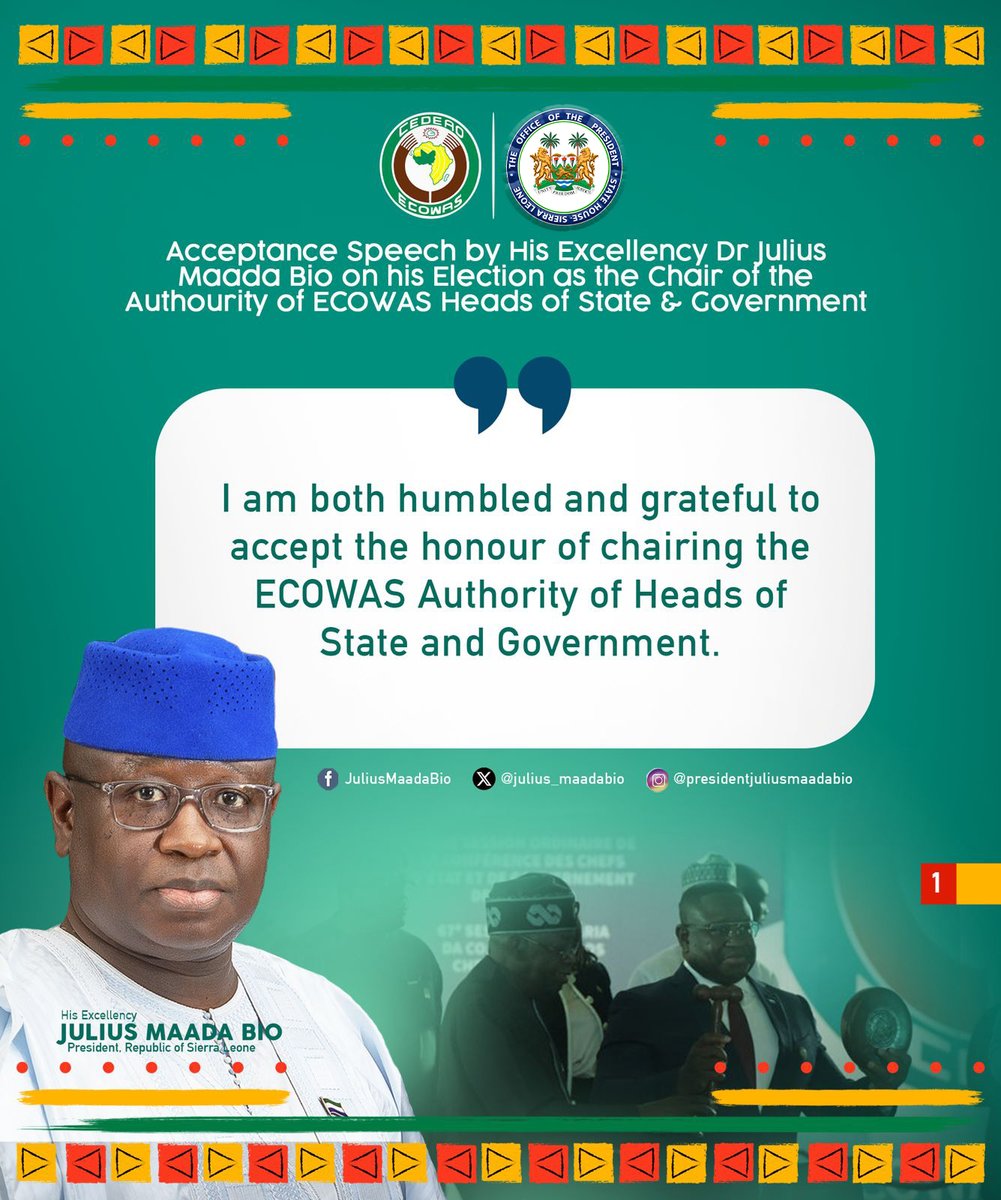 Julius Maada Bio tweet media