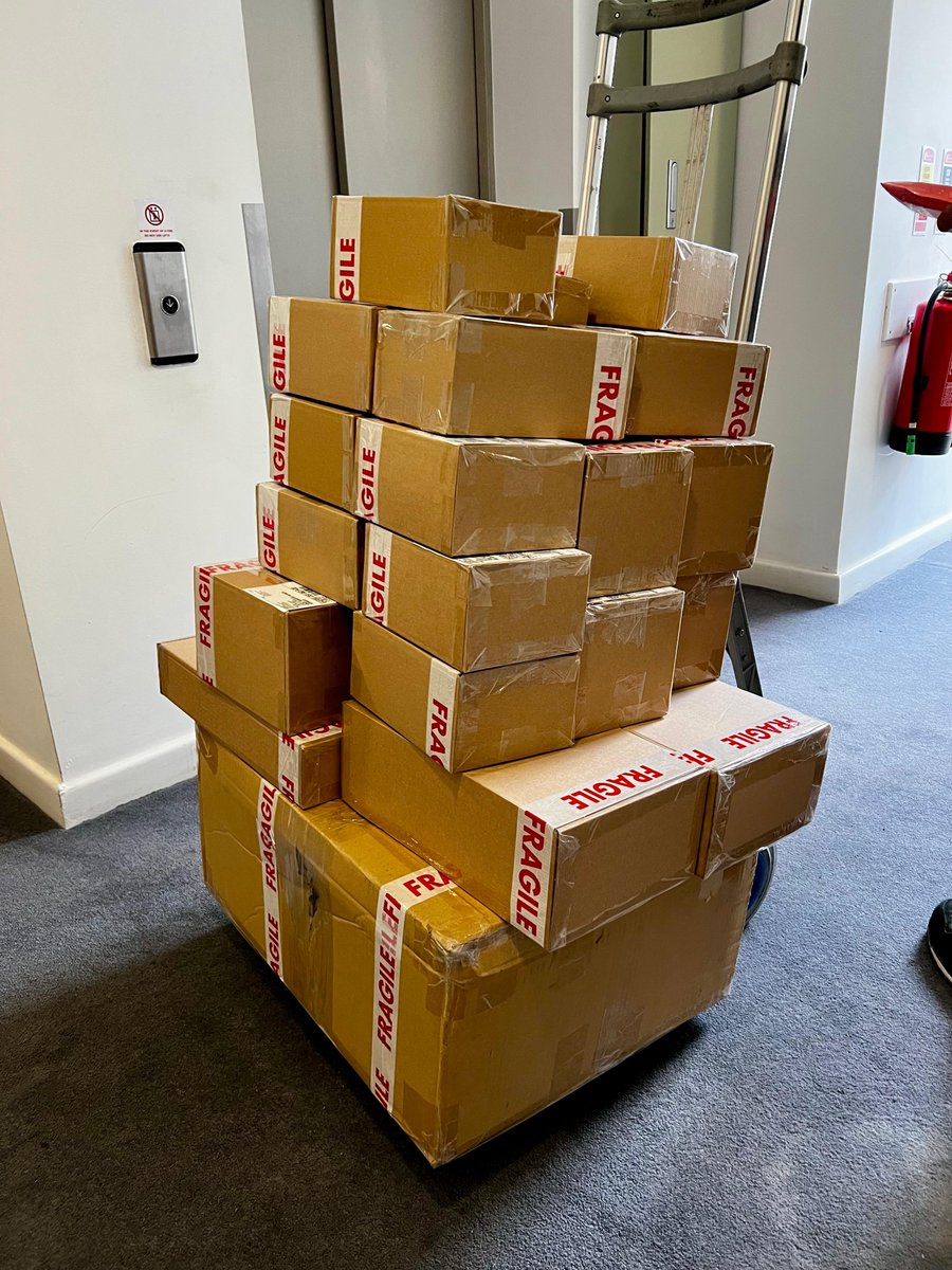 Another shipment heading out! 

Each package is:
1. Bubblewrapped (no matter the order value)
2. Sealed on every side so no liquid could potentially get in
3. Fragile taped - because who knows if Pet Detective is deliverying your package!
4. UPS label attached when we pack