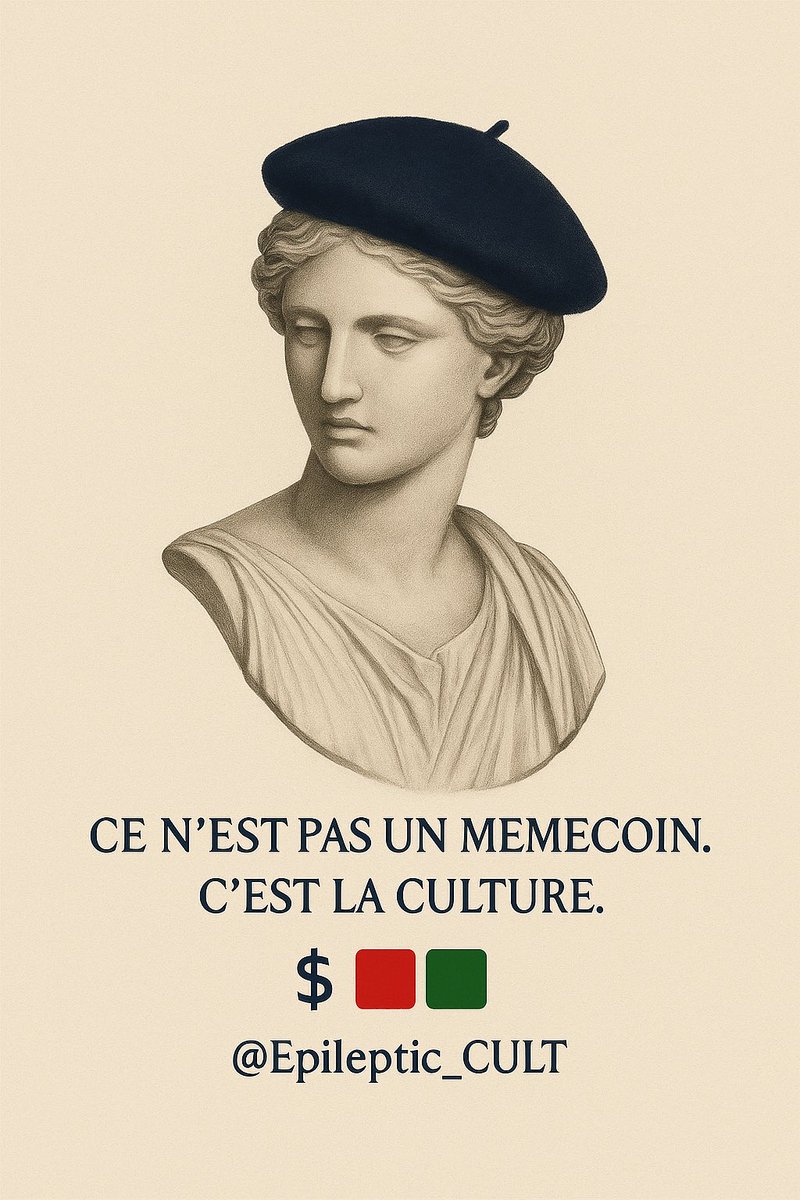 MH 🟥🟩 (@elchinmelik114) on Twitter photo $🟥🟩
They thought it was a memecoin.
France knows better.
This is not hype.
This is CULTURE.
Ce n’est pas un memecoin.
C’est la culture.
HwPtbFpd3VTe3tfyosoVtPf9WPuSk5gAKkN5xp6Npump
#EPILEPTIC
<a href="/Epileptic_CULT/">🟥🟩 Epileptic CULT</a>
🇫🇷 <a href="/CryptoFR/">CryptoFR</a> <a href="/LeJournalDuCoin/">Journal du Coin</a> @fr_cryptonews $🟥🟩
They thought it was a memecoin.
France knows better.
This is not hype.
This is CULTURE.
Ce n’est pas un memecoin.
C’est la culture.
HwPtbFpd3VTe3tfyosoVtPf9WPuSk5gAKkN5xp6Npump
#EPILEPTIC
<a href="/Epileptic_CULT/">🟥🟩 Epileptic CULT</a>
🇫🇷 <a href="/CryptoFR/">CryptoFR</a> <a href="/LeJournalDuCoin/">Journal du Coin</a> @fr_cryptonews