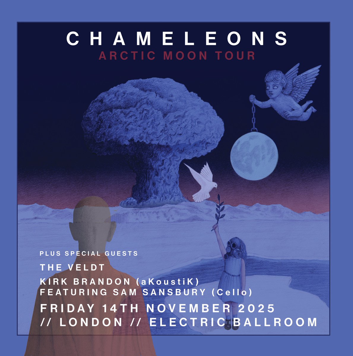 Chameleons’ UK headline tour coming to London's Electric Ballroom this November 14th, following the release of ‘Arctic Moon’ their first new album in 20 years on September 12th.

Get your tickets now. We Are All Chameleons.
Tickets: electricballroom.seetickets.com/event/chameleo…