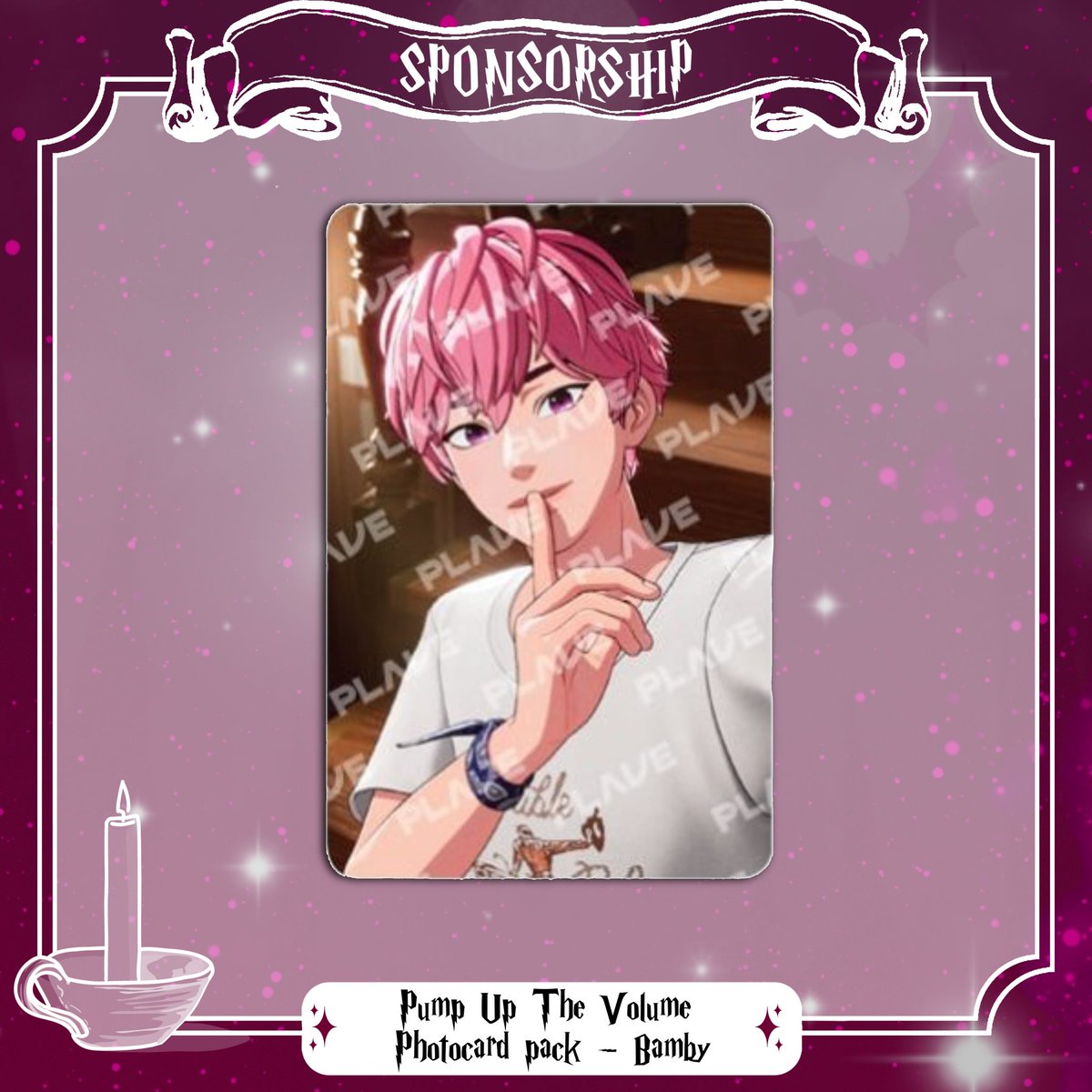 HBDBAMBY's tweet photo. ‧͙⁺˚*･༓☾ SPONSORSHIP ☽༓･*˚⁺‧͙

Hello! The HBDBAMBY Team is giving you [Bamby official photocard] at CHAERVIDAE🪄💗

Will you be the one to take it home?😉✨

#PLAVE #플레이브 #BAMBY #밤비 #CHAERVIDAE #BAMBY2025BDAYEVENT #JAKARTA https://t.co/DOZJbE1rQ0