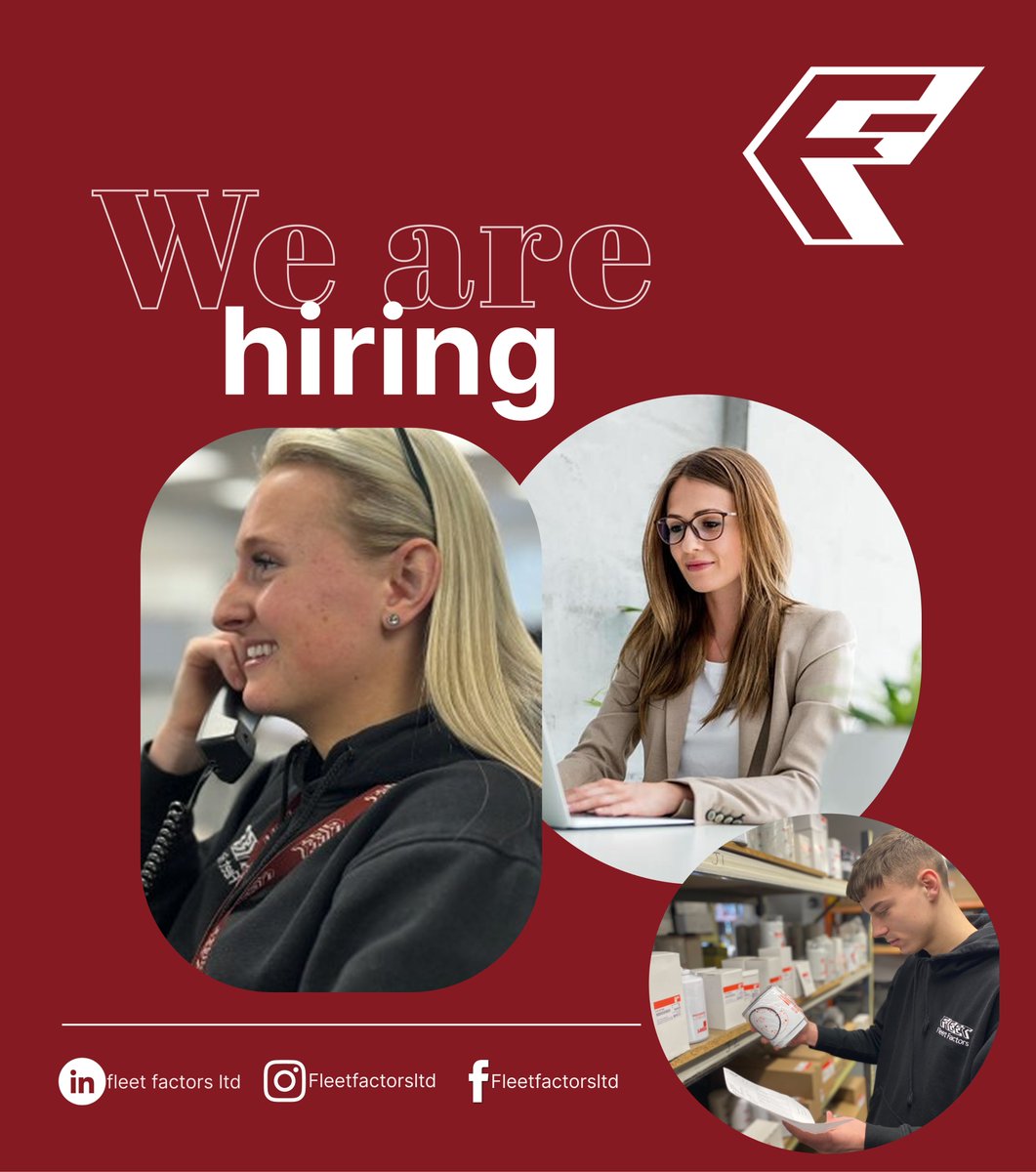 Here at Fleet Factors we have several vacancies available, such as Warehouse operative, parts advisor and depot manager for further information and to apply for any of the roles available please visit Indeed and search for Fleet Factors.