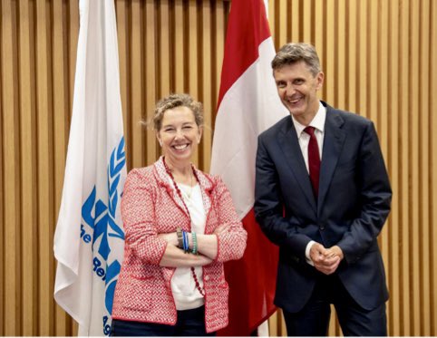 DominiqueHyde's tweet photo. A real pleasure to meet with @MFA_Austria in Geneva for our third bilateral consultations.   We discussed shared priorities — protect displaced people in Ukraine, Syria, Sudan, and especially supporting those in underfunded, overlooked crises.  Herzlichen Dank, Österreich 🇦🇹! https://t.co/AhcHXSLNeX