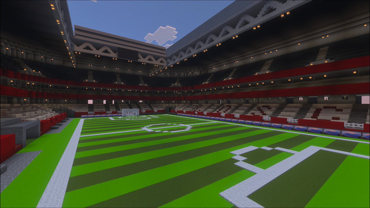 ActuL1_'s tweet photo. Un supporter du LOSC a réalisé le Stade Pierre-Mauroy sur MINECRAFT 🤯❤️🤍

📸 @akadumos https://t.co/Cvj8kiSKnj