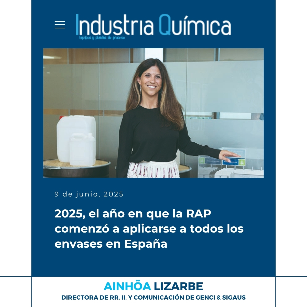 Genci SCRAP (@genci_ec) on Twitter photo Desde el 1 de enero de 2025, el RD 1055/2022 ya es de total aplicación en España, y esto conlleva una transformación profunda para todas aquellas empresas que introducen #envases y embalajes en el mercado nacional.
acortar.link/O09ytJ vía <a href="/industriQuimica/">Industria Química</a>
#SCRAPenvases Desde el 1 de enero de 2025, el RD 1055/2022 ya es de total aplicación en España, y esto conlleva una transformación profunda para todas aquellas empresas que introducen #envases y embalajes en el mercado nacional.
acortar.link/O09ytJ vía <a href="/industriQuimica/">Industria Química</a>
#SCRAPenvases