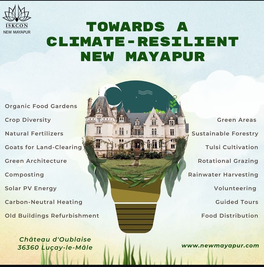 HareKrsnaTV's tweet photo. "Here's a list of sustainability projects happening in New Mayapur, an ISKCON farm community in France. Around the world, ISKCON has several sustainability projects that help in protecting the environment.".
#harekrsna #harekrsnatv #sustainabilityinstyle #mayapur #harekṛiṣhna https://t.co/fdjZz82YrG