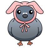 1_1216's tweet photo. バニーハトが出現!
超可愛いハトにもっと配達させよう！ https://t.co/kqpCNhFL3M