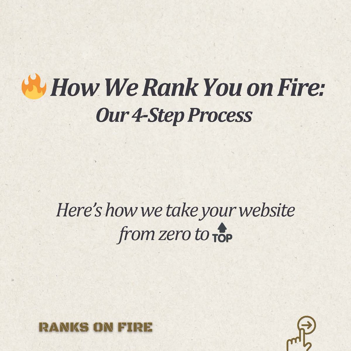 ranksonfire's tweet photo. 🔥 How We Rank You on Fire: 4-Step Process 

Here’s how we take your website from zero to 🔝

#RankOnFire #seo #seoagency #SEOExperts #seoindustry #SEOStrategy #DigitalMarketingTips #GrowthProcess #SEOBlueprint #SEOProcess #StrategicSEO #DigitalMarketingStrategy https://t.co/YGqMAhrmI6