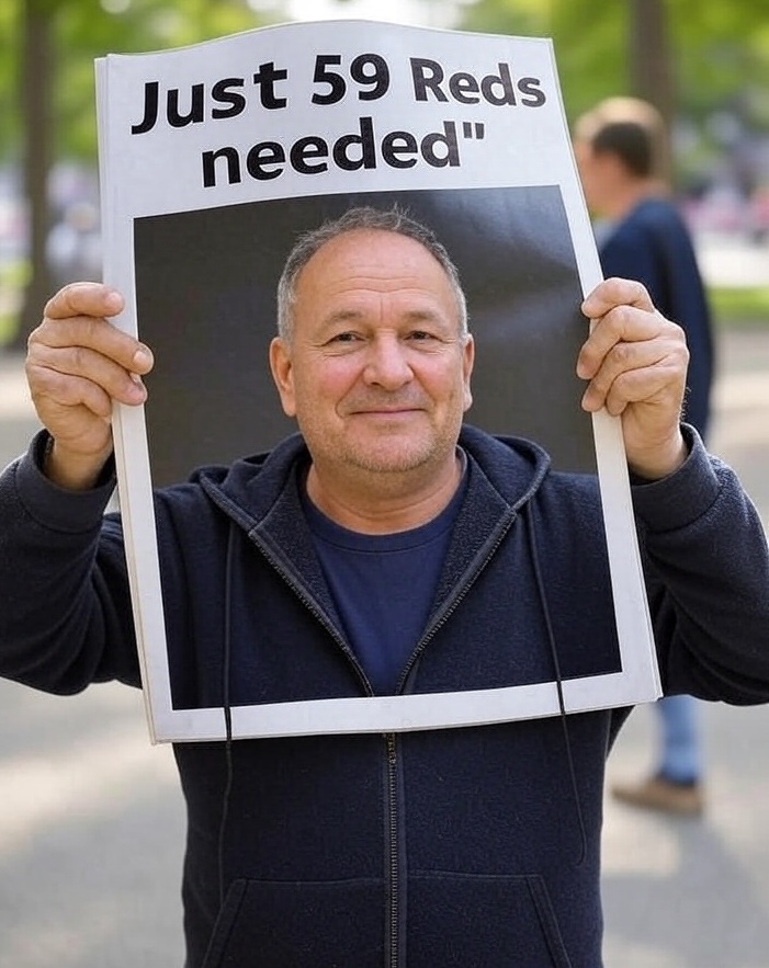 You dear Reds have been so kind. I was getting worried about whether RedNews would make it. But YOUR kindness means we need just 59 more Reds to sub for next season.
Sometimes AI doesn't quite do what you asked it. As this shows...
£28 PDF £45.50 UK Print.
crowdfundr.com/rednews2025