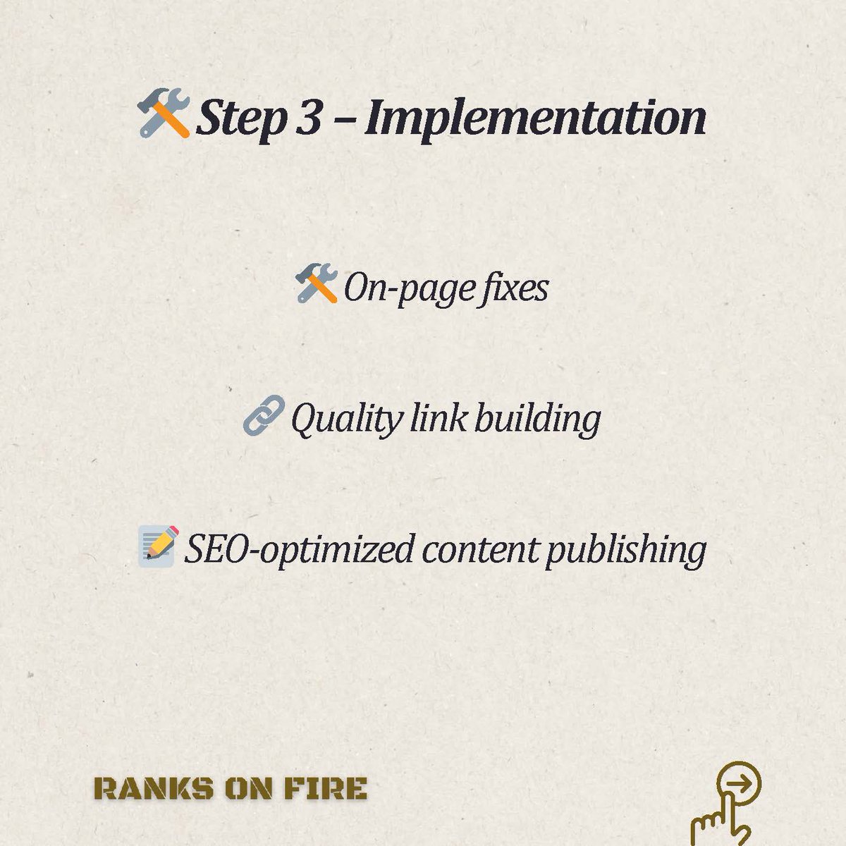 ranksonfire's tweet photo. 🔥 How We Rank You on Fire: 4-Step Process

Here’s how we take your website from zero to 🔝

#RankOnFire #seo #seoagency #SEOExperts #seoindustry #SEOStrategy #DigitalMarketingTips #GrowthProcess #SEOBlueprint #SEOProcess #StrategicSEO #DigitalMarketingStrategy https://t.co/xAa6MgYmUX