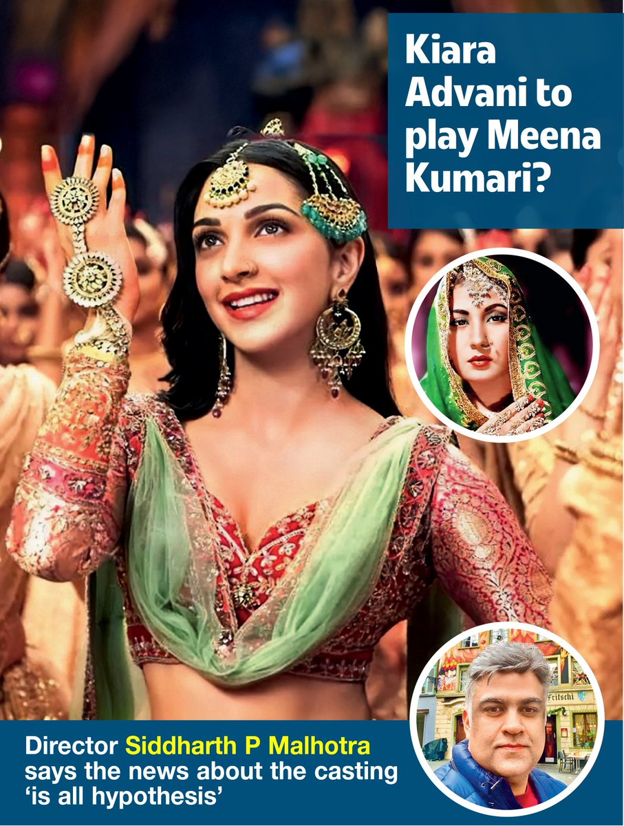 Goa Times (@goatimestoi) on Twitter photo Buzz is that #KiaraAdvani has been approached to play #MeenaKumari in a biopic. Director #SiddharthPMalhotra reportedly sees her as the perfect fit and has narrated the script
Read: shorturl.at/EhhCS
<a href="/advani_kiara/">Kiara Advani</a> <a href="/sidpmalhotra/">siddharth malhotra</a> #Bollywood #MeenaKumari #KiaraAdvani Buzz is that #KiaraAdvani has been approached to play #MeenaKumari in a biopic. Director #SiddharthPMalhotra reportedly sees her as the perfect fit and has narrated the script
Read: shorturl.at/EhhCS
<a href="/advani_kiara/">Kiara Advani</a> <a href="/sidpmalhotra/">siddharth malhotra</a> #Bollywood #MeenaKumari #KiaraAdvani