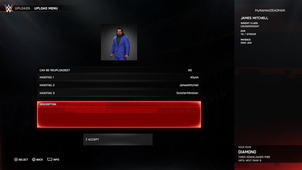 Ready for the arrival of <a href="/TherealAbyss/">Abyss</a> 

<a href="/MinisterReal/">RealSinisterMinister</a> is now available to download on #WWE2k25 

#Abyss #JamesMitchell #SinisterMinister