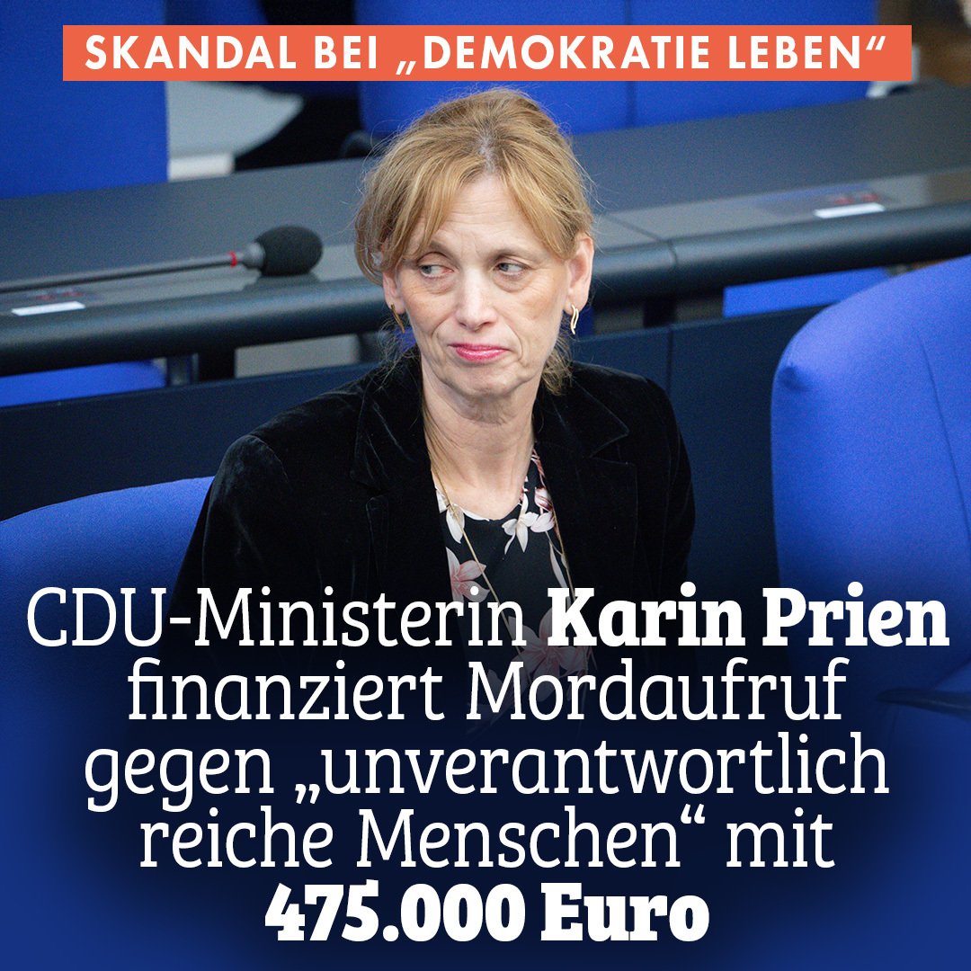 Tuuli Reiss, Fachreferent*in beim Bundesverband Trans*, schreibt:

„Meine Position ist, dass der Mord an unverantwortlich reichen Menschen nicht nur ethisch vertretbar, sondern nachgerade geboten ist.“

nius.de/nachrichten/ne…