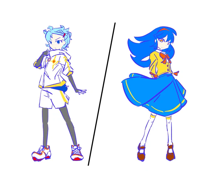 うちの子は主人公ペアも性別入れ替えがあります。なんなら入れ替え後は水着まであります。