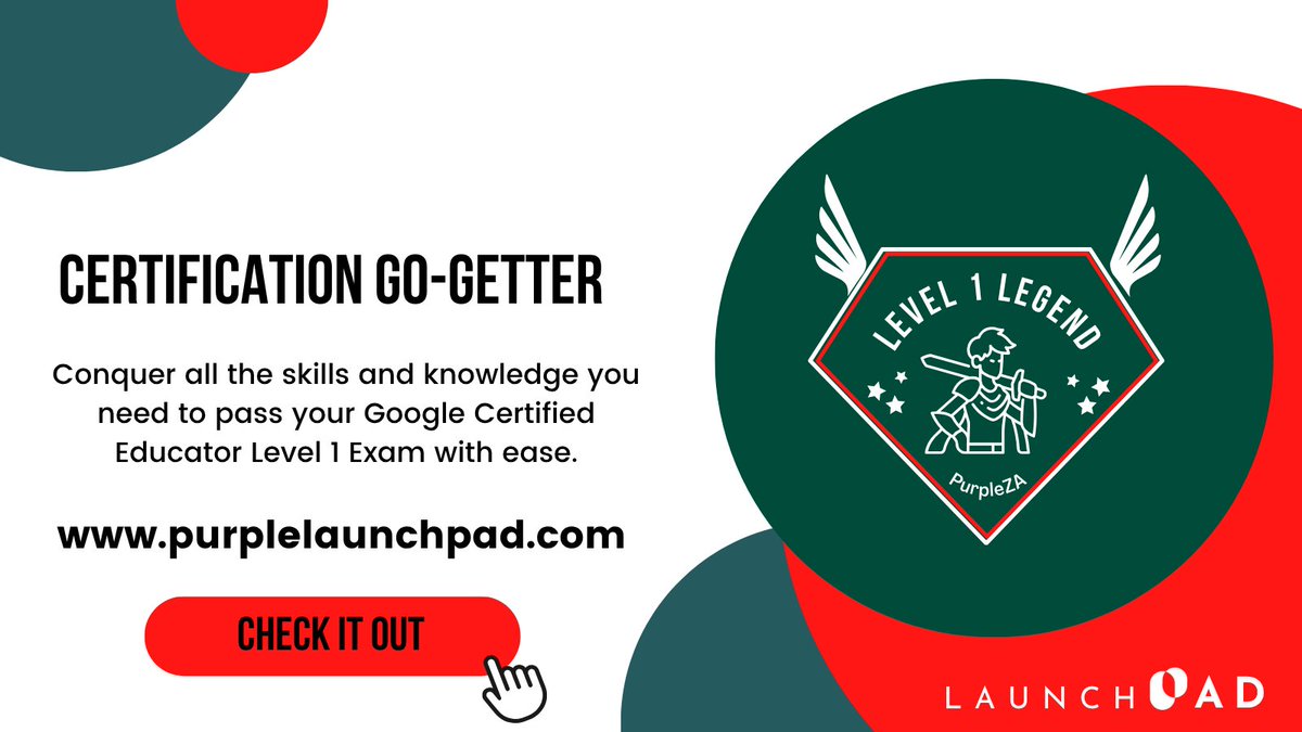 Did you know that becoming Google Certified can open doors to new opportunities, boost your confidence, &amp; truly transform your teaching practice? It's not just about tools; it's about empowering you! Get your hands on our exam prep course at purplelaunchpad.com #CareerGrowth
