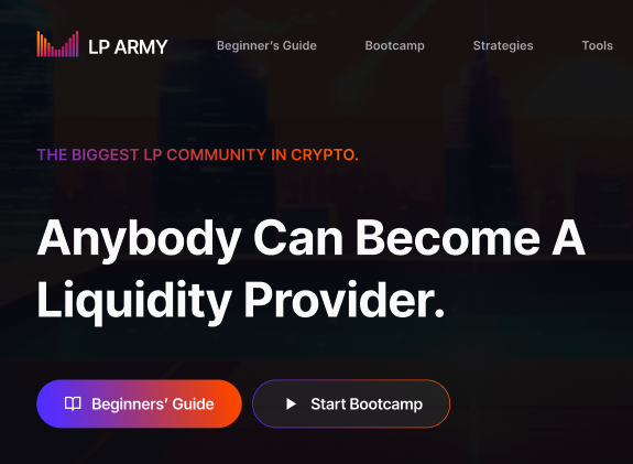 Anybody can become a Liquidity Provider.

<a href="/MeteoraAG/">Meteora</a> and <a href="/met_lparmy/">LP Army</a> will become the starting point for all new LPs.