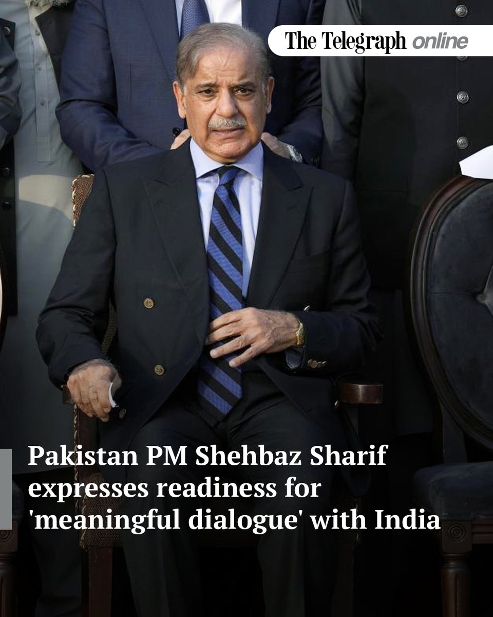 According to Radio Pakistan, the Prime Minister said during the conversation that “Pakistan is ready to engage in a meaningful dialogue with India on all outstanding issues”
#ShehbazSharif #Pakistan #PahalgamTerroristAttack #OperationSindooor 

telegraphindia.com/world/pakistan…