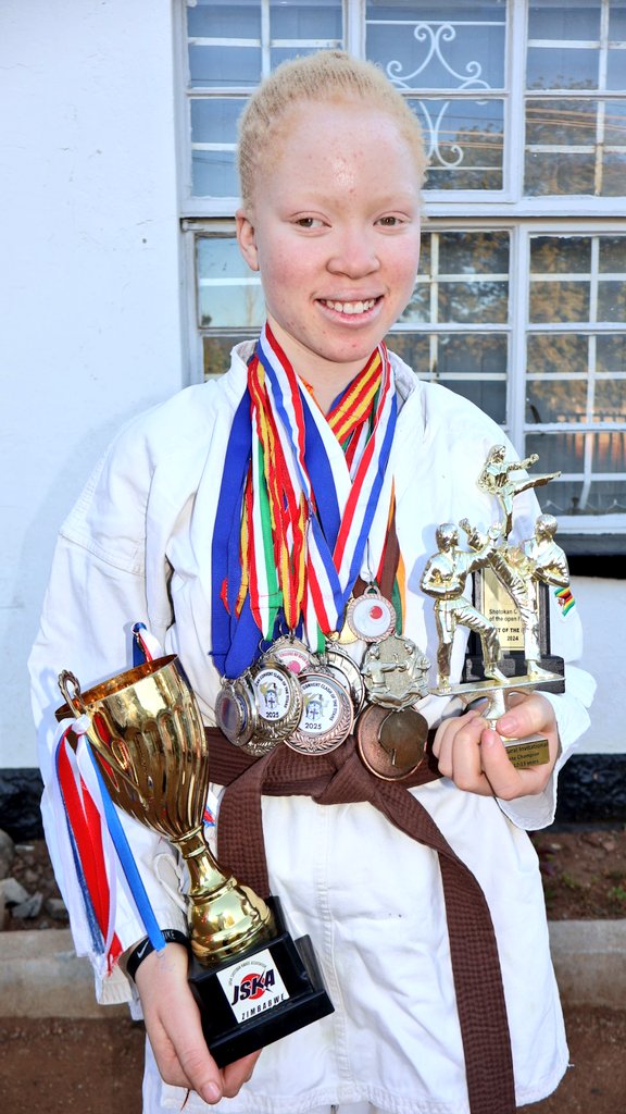 Albinism is not a limitation, Bongeka Mguni #ZimSamurai is going to be representing Zimbabwe in Namibia,  during the AU Games

Repost ,lets make her famous
<a href="/advocatemahere/">Fadzayi Mahere🇿🇼</a> <a href="/DavidColtart/">David Coltart</a> <a href="/CityofBulawayo/">The City of Bulawayo</a> <a href="/KingJayZim/">King Jay🇿🇼</a> <a href="/NetOneCellular/">NetOne Cellular</a> <a href="/Nedbank/">Nedbank</a> <a href="/NedbankZimbabwe/">Nedbank Zimbabwe</a> <a href="/nedbanksport/">Nedbank Sport</a>