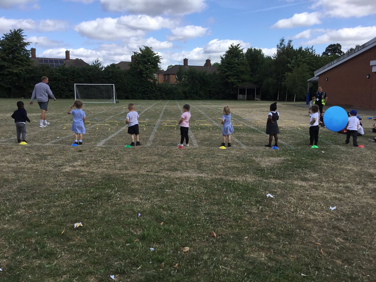 Blossom Class practicing some sports day activities ready for next year! 🏃‍♂️