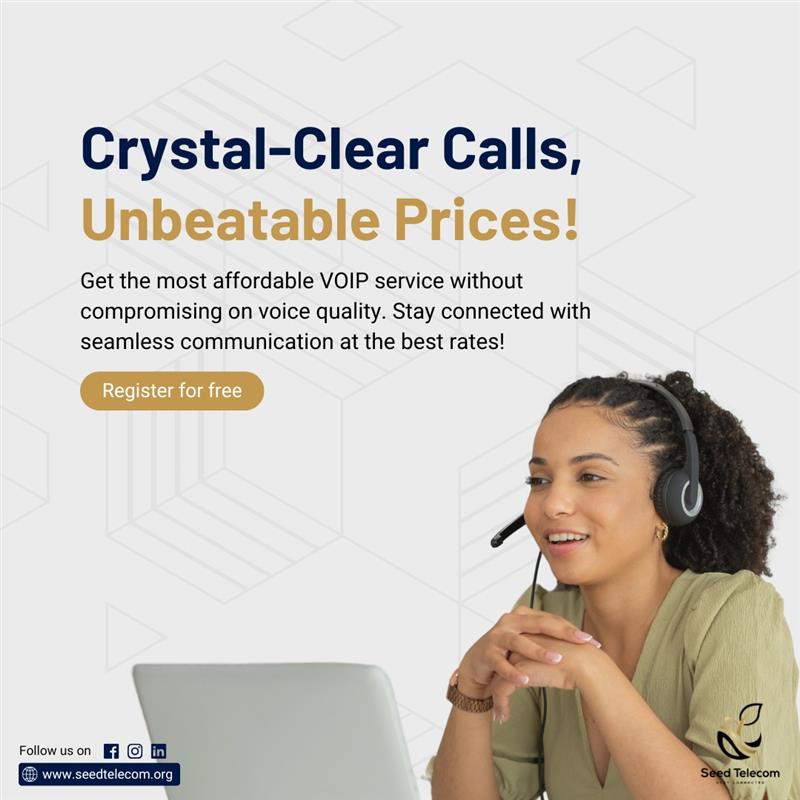seedtelecomorg's tweet image. High-Quality #VoIP at the Lowest Cost! 🔊  
 
Why pay more? Enjoy superior voice quality at the most competitive prices with our reliable VOIP service. Switch today and save big! 💼  
.  
Visit us - seedtelecom.org

#SeedTelecomSolutions
