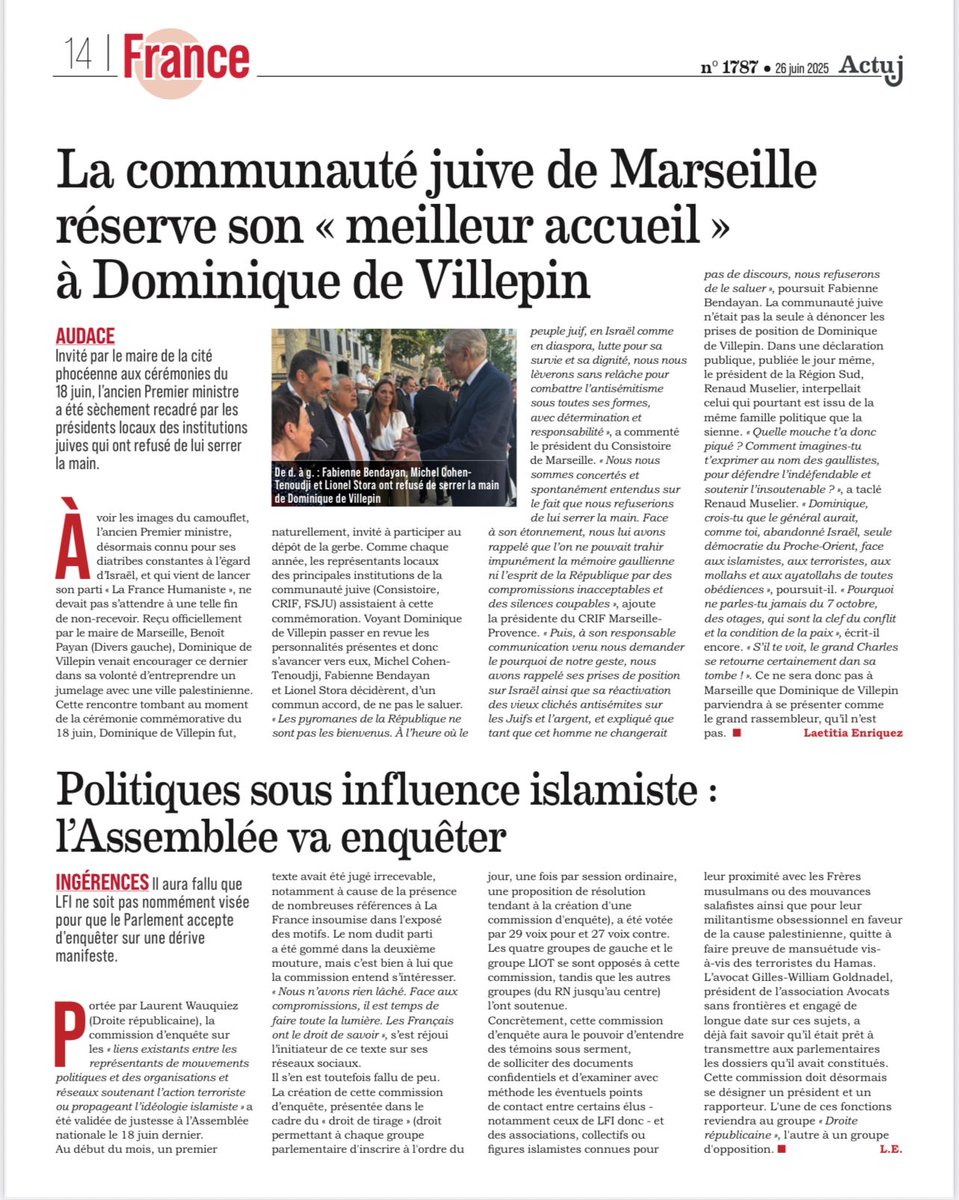 Dans le numéro d'<a href="/ActualiteJuive/">Actu J</a> de cette semaine.